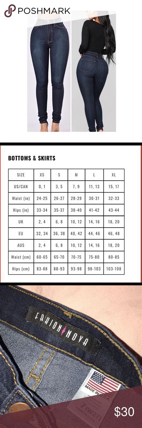 fashion nova jeans|fashion nova jean size chart.